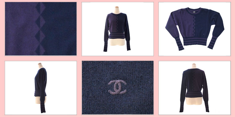 CHANEL シャネル ビンテージ スコットランド カシミヤ ニット LADIES トップス