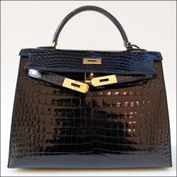 HERMES KELLY32 クロコダイルポロサス