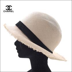 CHANEL シャネル ストローハット CCロゴ 帽子