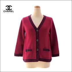 CHANEL シャネル カシミヤ ニット カーディガン CCボタン