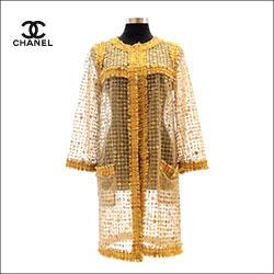 CHANEL シャネル ランウェイ スパンコール シースルーコート