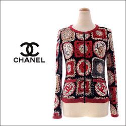 CHANEL シャネル ベロア風 ジップアップ トップス