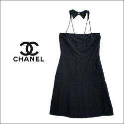 CHANEL シャネル リトルブラックドレス 蝶タイ風