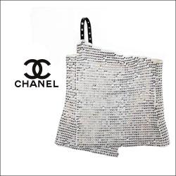 レア シャネル スパンコールワンショルダートップス CHANEL