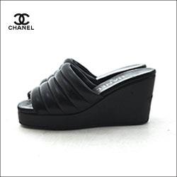 CHANEL シャネル チューブ ウエッジサンダル