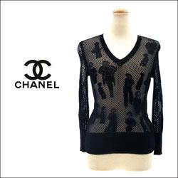 CHANEL シャネル レースアップ ロングスリーブニット