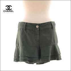 CHANEL シャネル ボリュームフリルダウンショートパンツ