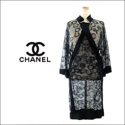 CHANEL シャネル COCOレース ワンピース カーディガン