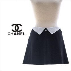 CHANEL シャネル クルーズライン バイカラー スコート スカート