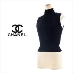 CHANEL シャネル ハイネック ノースリーブ トップス