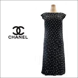 CHANEL シャネル シルクロング ドレス ワンピース