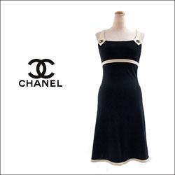 CHANEL シャネル ノースリーブ ドレス ワンピース