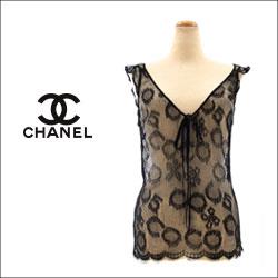 CHANEL シャネル COCOレース ノースリーブ トップス