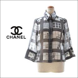 「CHANEL」COCO ウィンドウ ココ長袖 シャツ