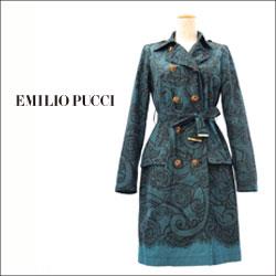 EMILIO PUCCI エミリオ・プッチ レースプリント トレンチコート