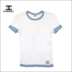 CHANEL シャネル コットンニット ハーフスリーブ トップス