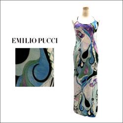 EMILIO PUCCI エミリオ・プッチ シルク オルキデア柄 ドレス