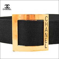 CHANEL ビンテージ ゴールドバックル ベルト