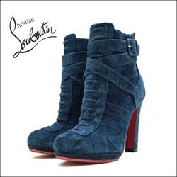 Christian Louboutin」スエード ショートブーツ 36.5 LAMU