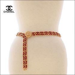 CHANEL シャネル ビンテージ チェーン×レザーベルト