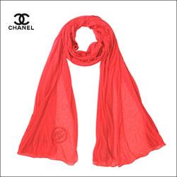 CHANEL シャネル CCロゴ モダール ストール レッド