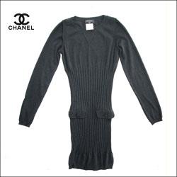 CHANEL シャネル シルクミックス ニット ドレス