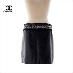 CHANEL シャネル ラムレザー スカート