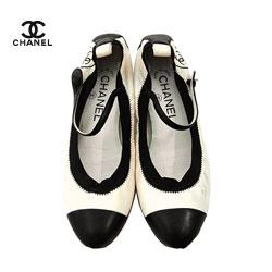 CHANEL シャネル バイカラー パンプス 36.5