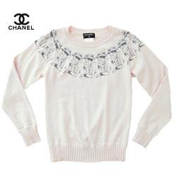 CHANEL シャネル ココマドモアゼル柄 カシミヤ ニット