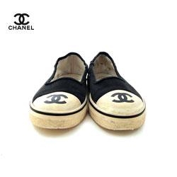 CHANEL シャネル スリッポンスニーカー CCロゴ