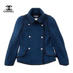 CHANEL シャネル  ツイードジャケット ライオンボタン付