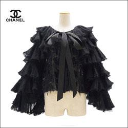 CHANEL シャネル フリル袖 ニット ボレロ カーディガン