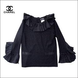 CHANEL シャネル  ACT2 フリル ラメニット 長袖トップス