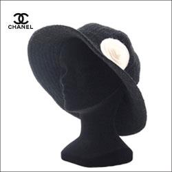 CHANEL シャネル フラワーモチーフツイードハット